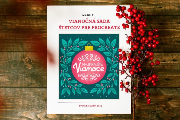 Sada vianočných štetcov a pečiatok